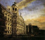 Jan van der Heyden The City Hall in Amsterdam painting
